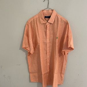Polo Ralph Lauren XXL short sleeve linen shirt New